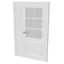 Double door with panes by Scopia